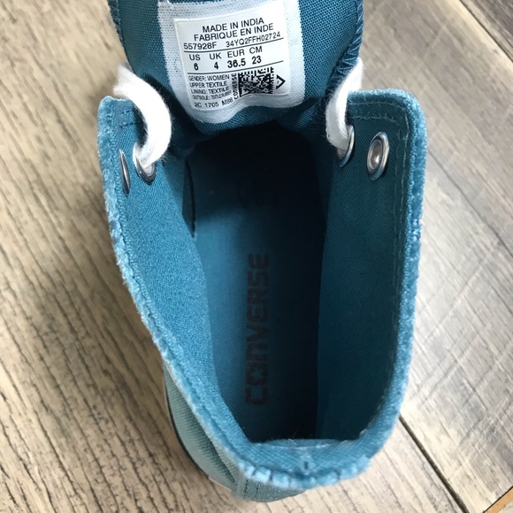 NWT Converse Ctas HI Velvet Teal W AUTHENTIC - Picture 7 of 8